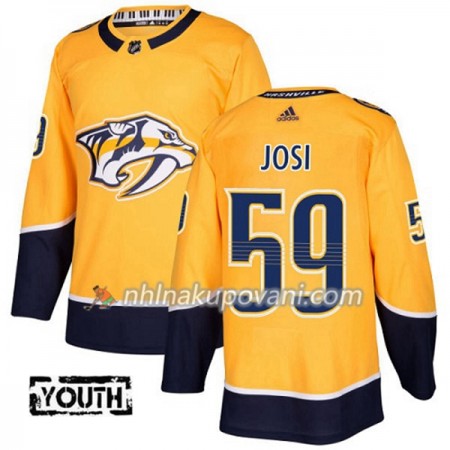 Nashville Predators Dresy Roman Josi 59 Adidas 2017-2018 Zlatá Authentic - Dětské Nashville Predators Dresy Roman Josi 59 Adidas 2017-2018 Zlatá Authentic - Dětské